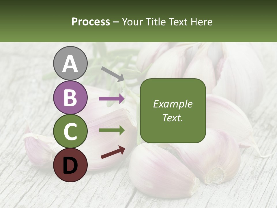 A Bunch Of Garlic Sitting On Top Of A Wooden Table PowerPoint Template