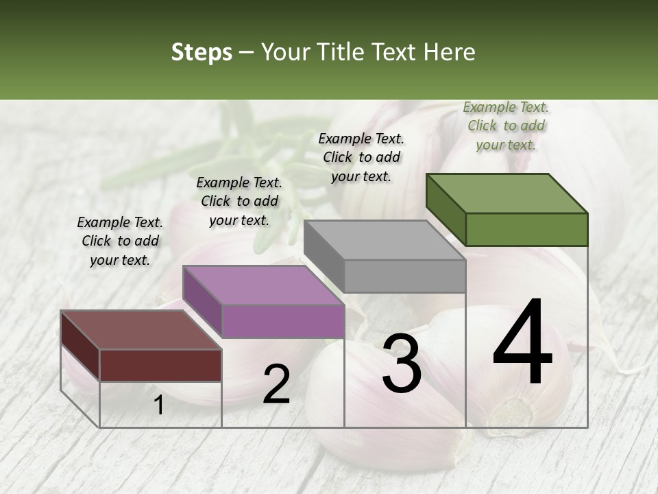 A Bunch Of Garlic Sitting On Top Of A Wooden Table PowerPoint Template