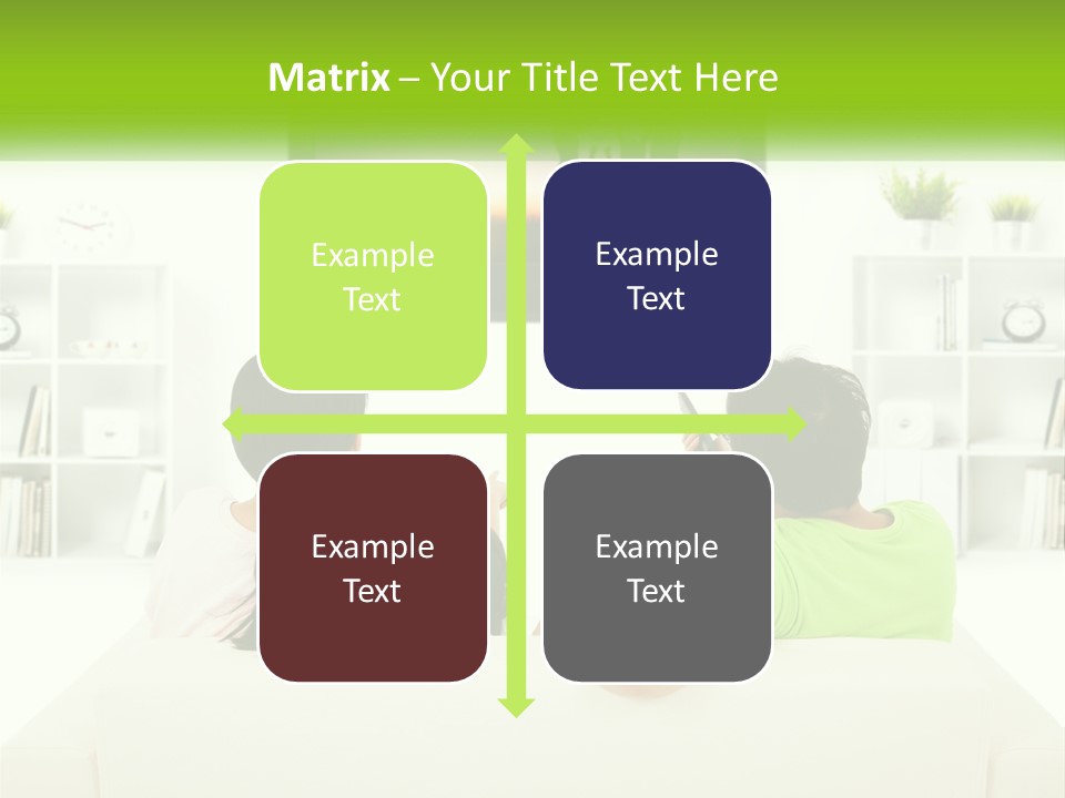 A Group Of People Sitting In Front Of A Tv PowerPoint Template