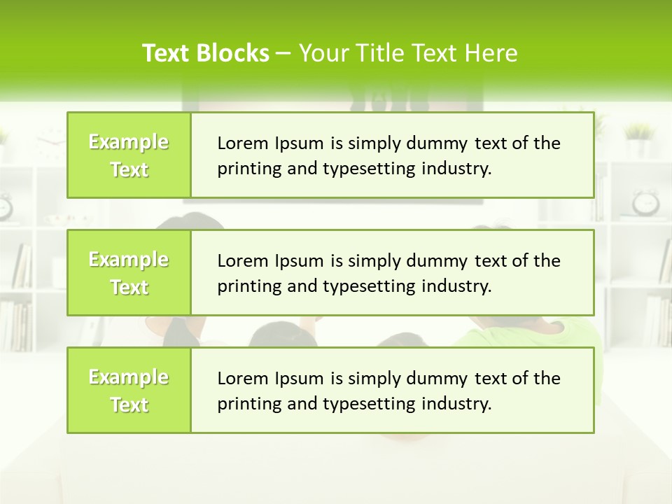 A Group Of People Sitting In Front Of A Tv PowerPoint Template
