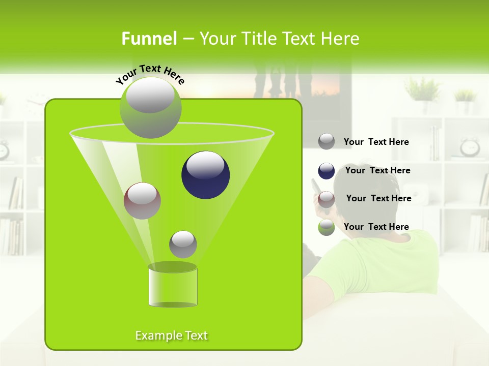 A Group Of People Sitting In Front Of A Tv PowerPoint Template