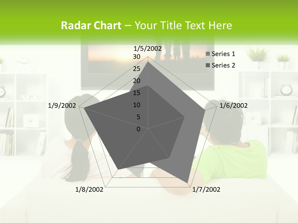 A Group Of People Sitting In Front Of A Tv PowerPoint Template