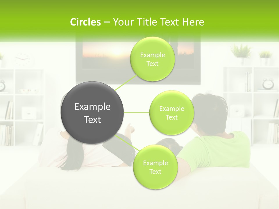 A Group Of People Sitting In Front Of A Tv PowerPoint Template