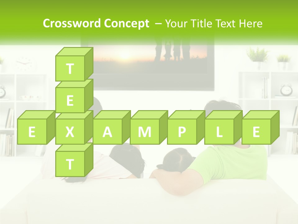 A Group Of People Sitting In Front Of A Tv PowerPoint Template