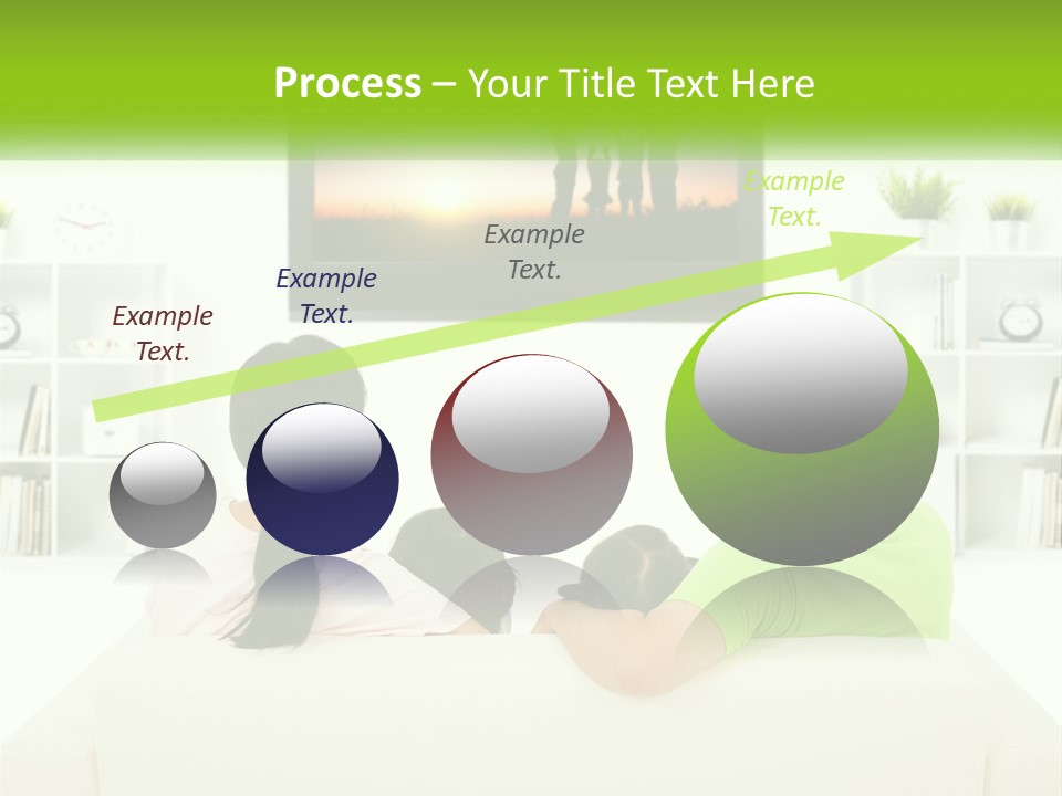 A Group Of People Sitting In Front Of A Tv PowerPoint Template