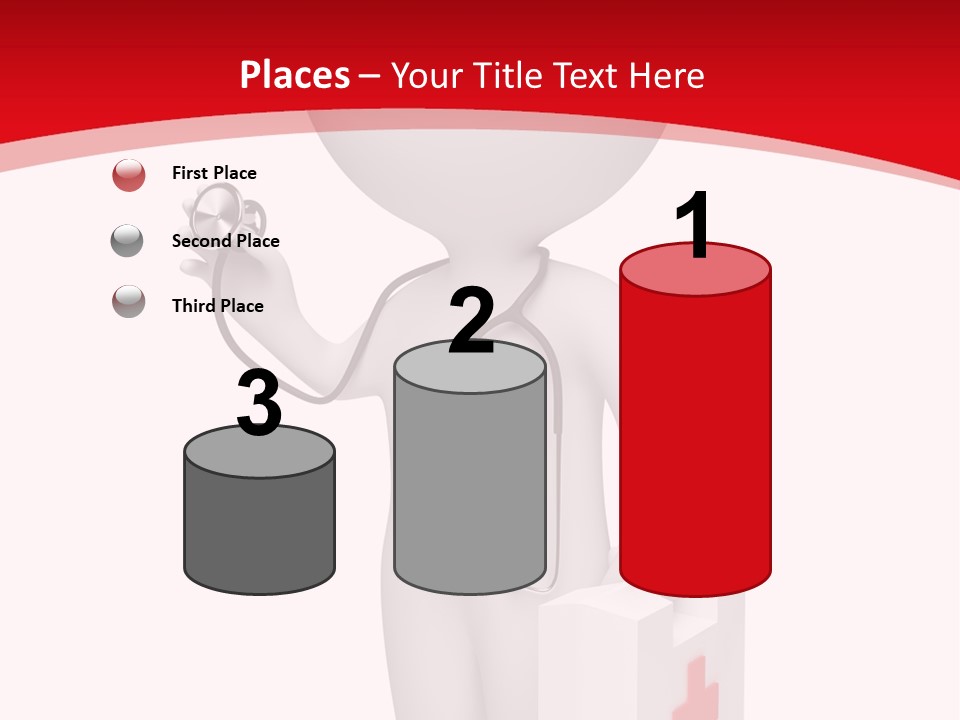 A Person With A Stethoscope In His Hand PowerPoint Template