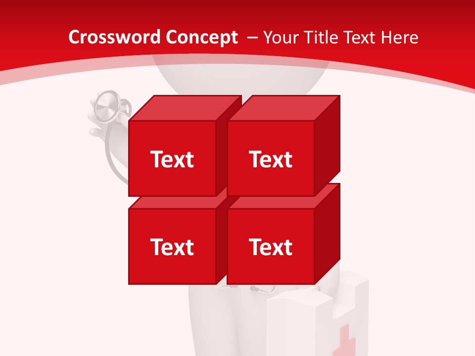 A Person With A Stethoscope In His Hand PowerPoint Template