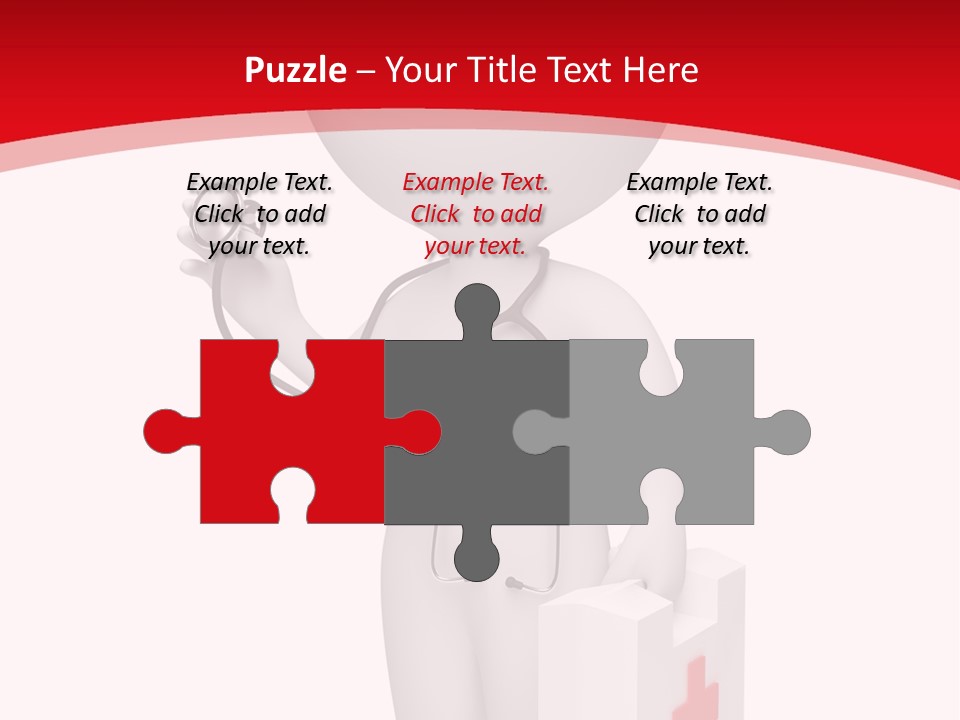 A Person With A Stethoscope In His Hand PowerPoint Template