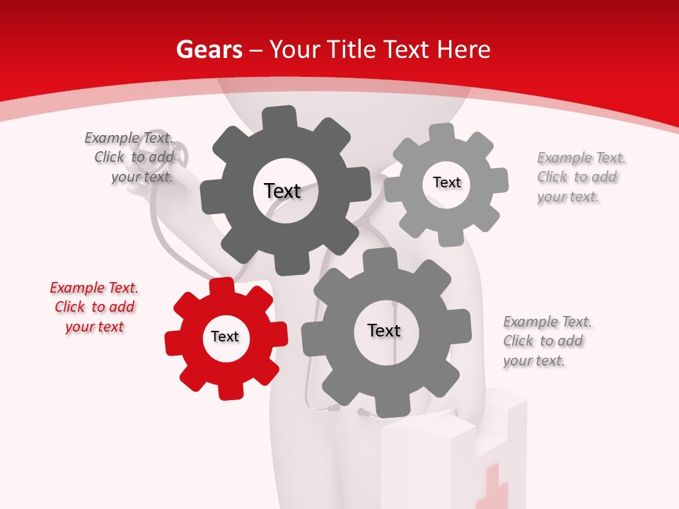 A Person With A Stethoscope In His Hand PowerPoint Template