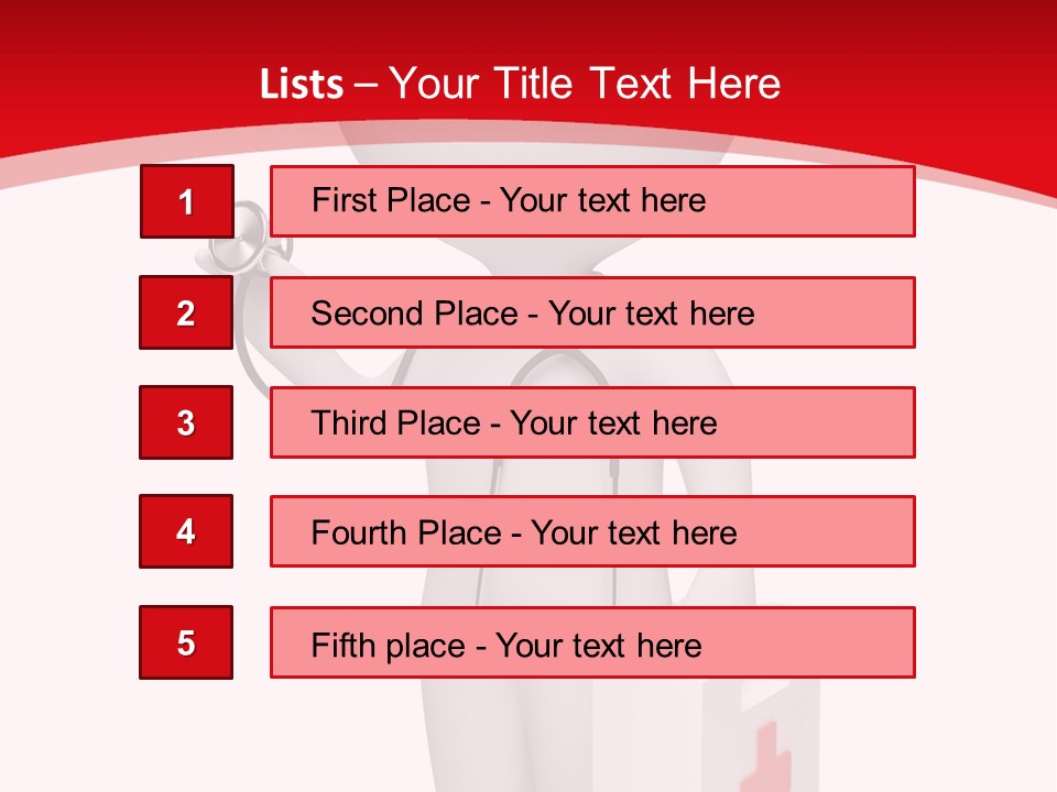 A Person With A Stethoscope In His Hand PowerPoint Template