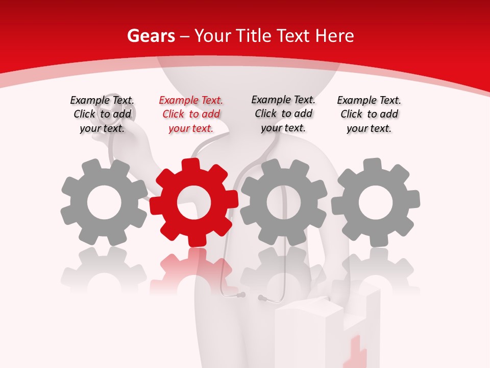 A Person With A Stethoscope In His Hand PowerPoint Template