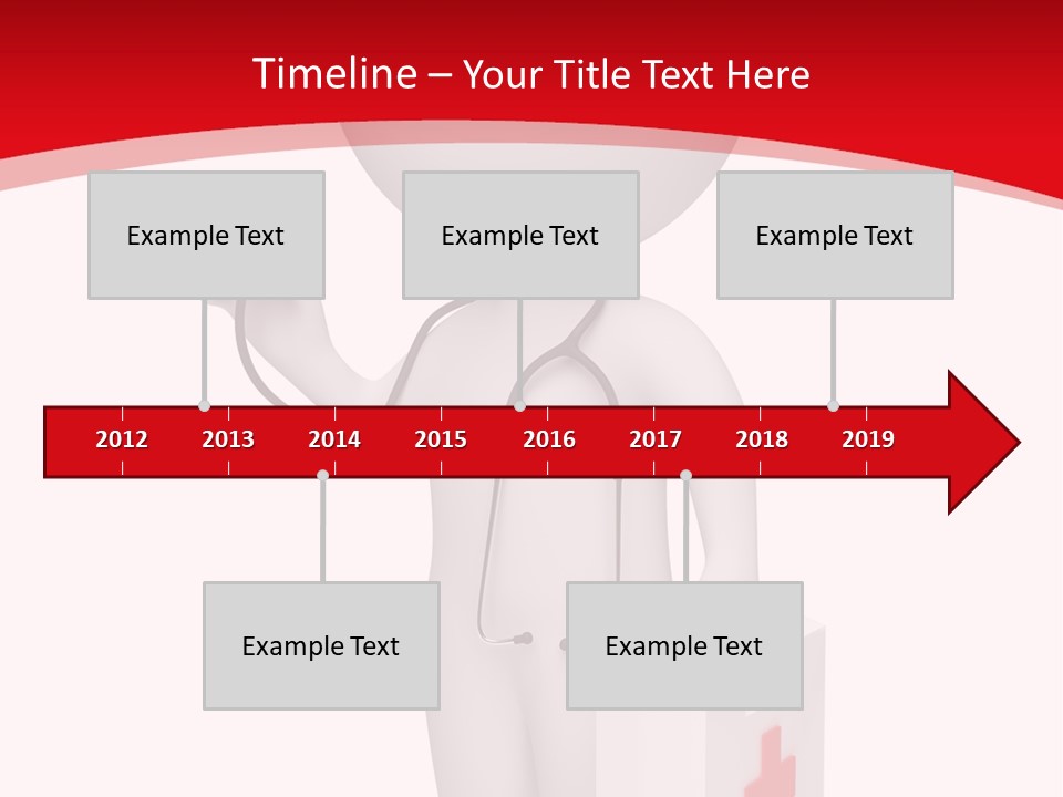 A Person With A Stethoscope In His Hand PowerPoint Template