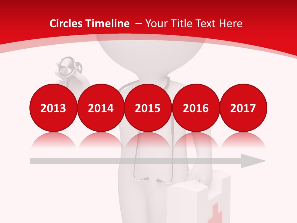 A Person With A Stethoscope In His Hand PowerPoint Template