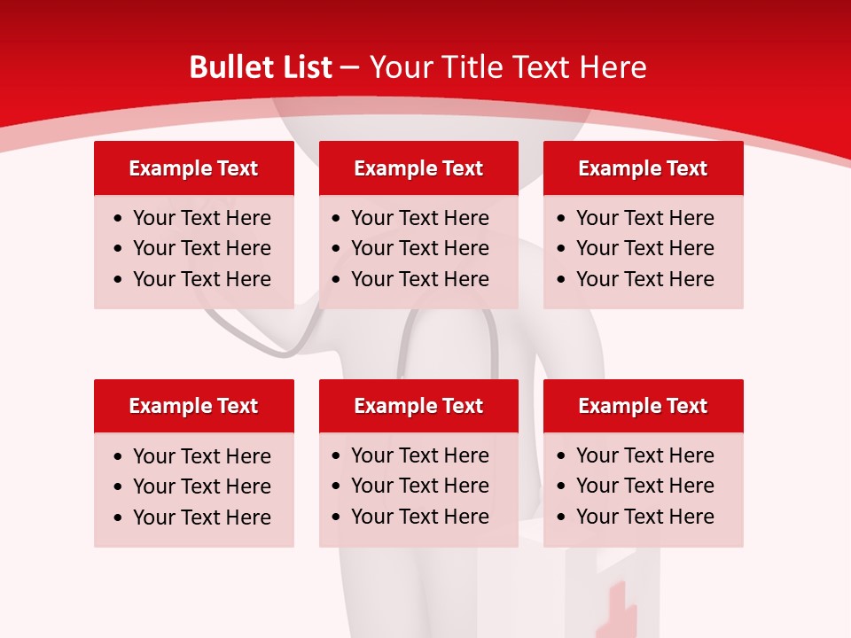 A Person With A Stethoscope In His Hand PowerPoint Template
