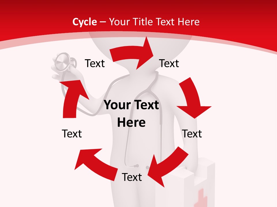 A Person With A Stethoscope In His Hand PowerPoint Template