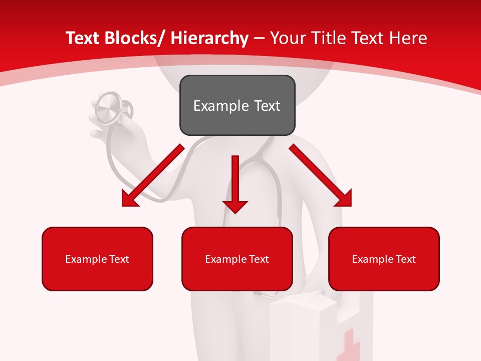 A Person With A Stethoscope In His Hand PowerPoint Template