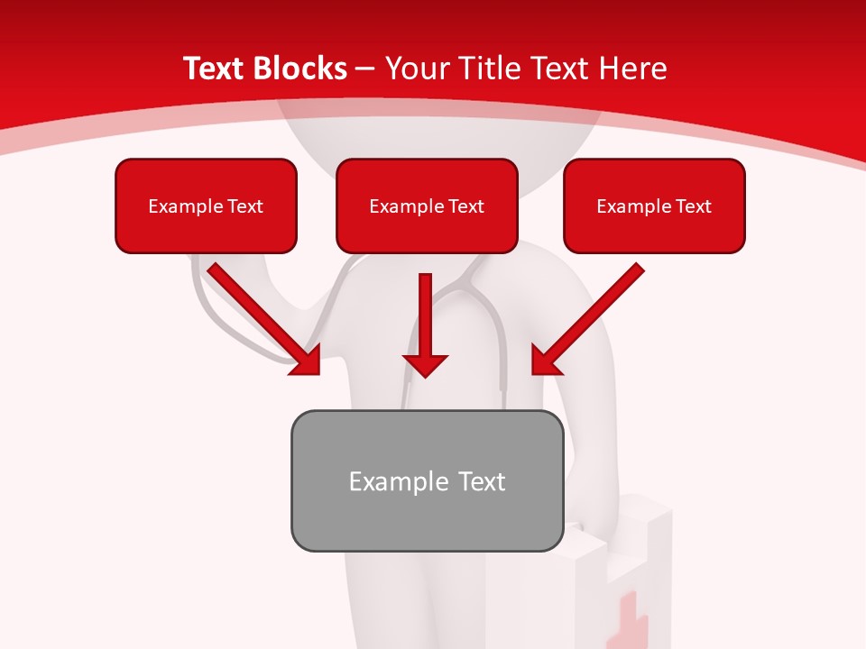A Person With A Stethoscope In His Hand PowerPoint Template