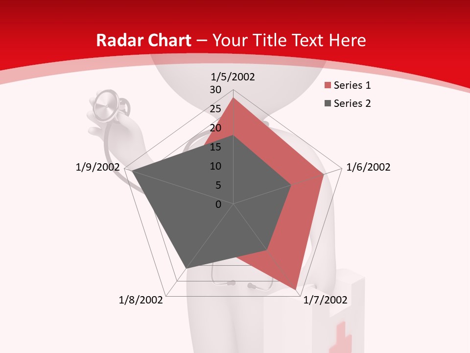 A Person With A Stethoscope In His Hand PowerPoint Template