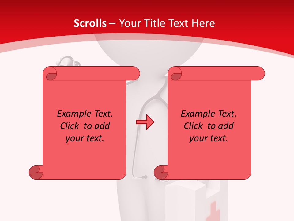 A Person With A Stethoscope In His Hand PowerPoint Template