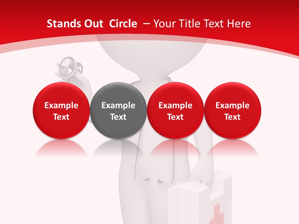 A Person With A Stethoscope In His Hand PowerPoint Template