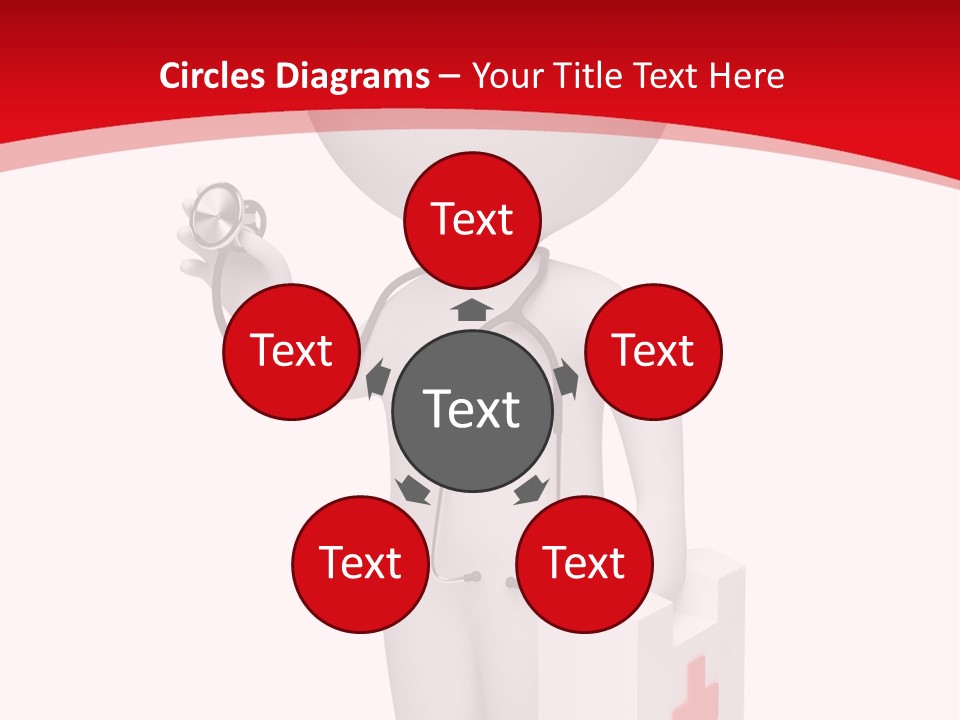 A Person With A Stethoscope In His Hand PowerPoint Template