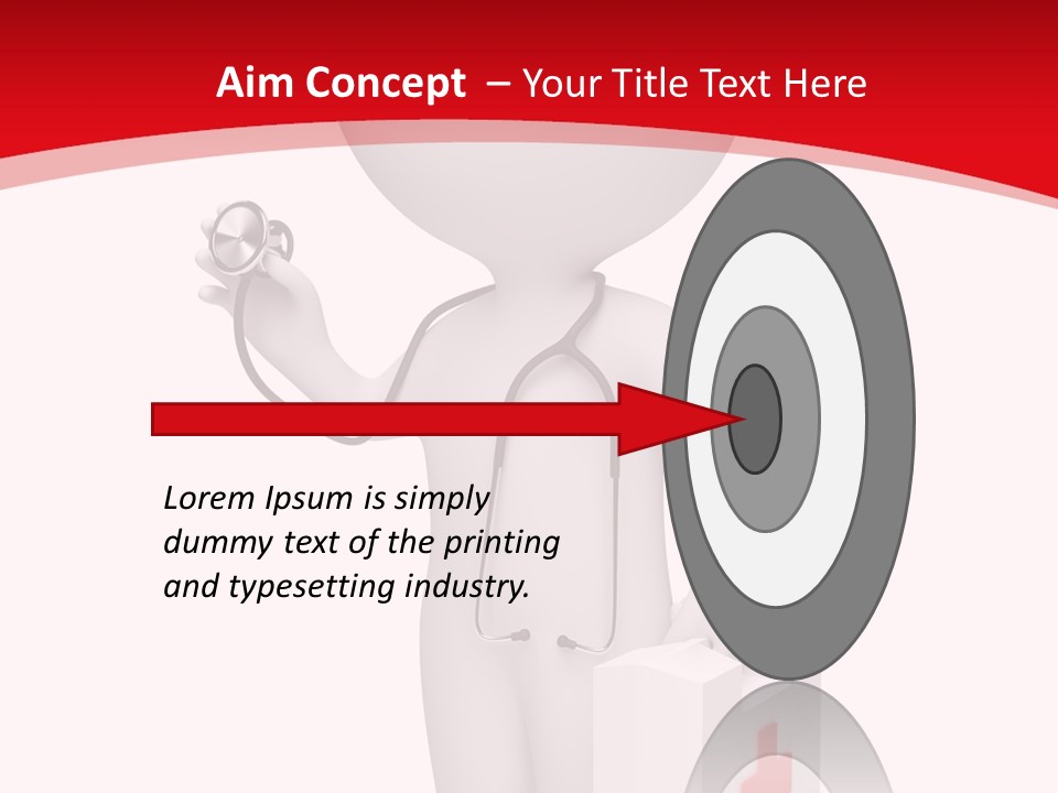 A Person With A Stethoscope In His Hand PowerPoint Template