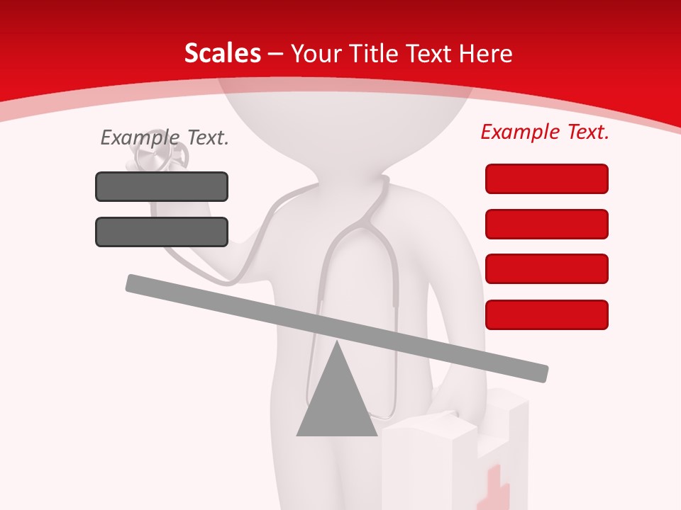 A Person With A Stethoscope In His Hand PowerPoint Template
