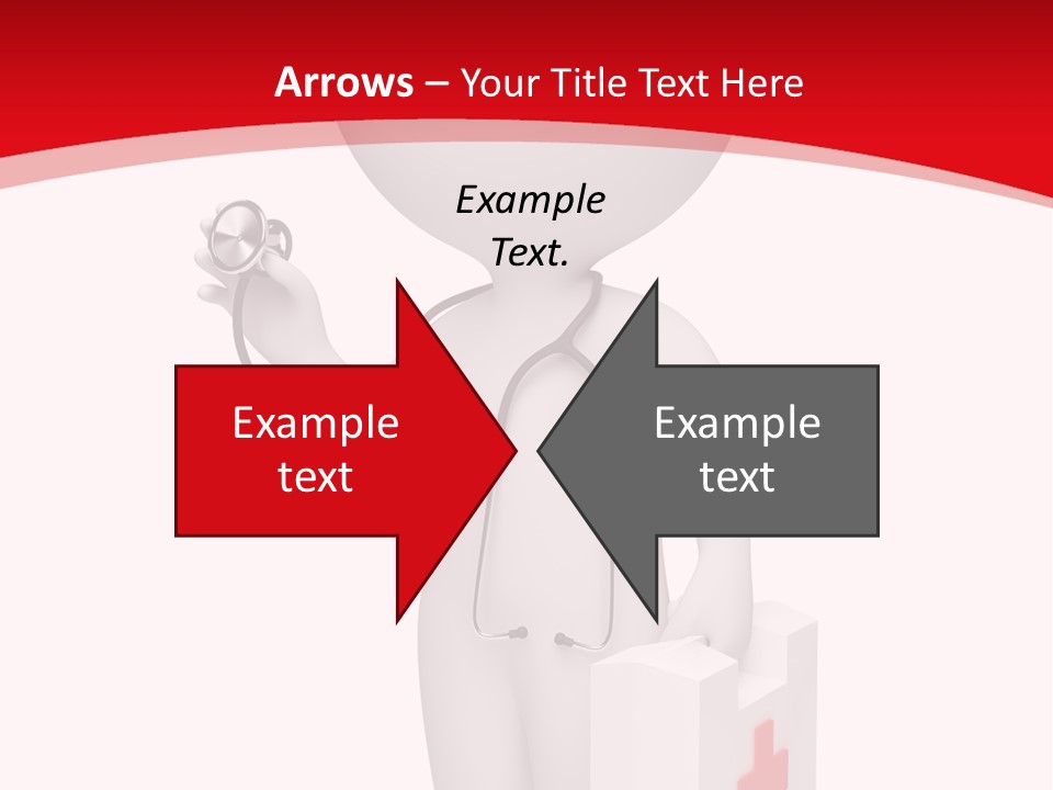 A Person With A Stethoscope In His Hand PowerPoint Template