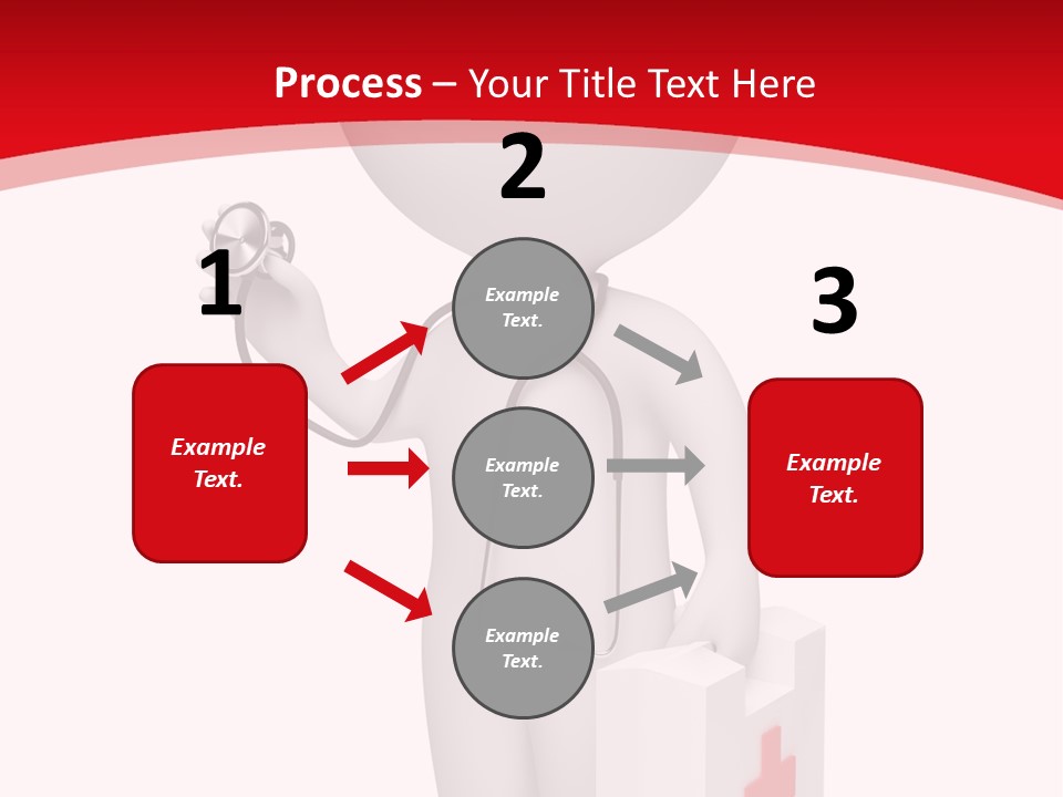 A Person With A Stethoscope In His Hand PowerPoint Template