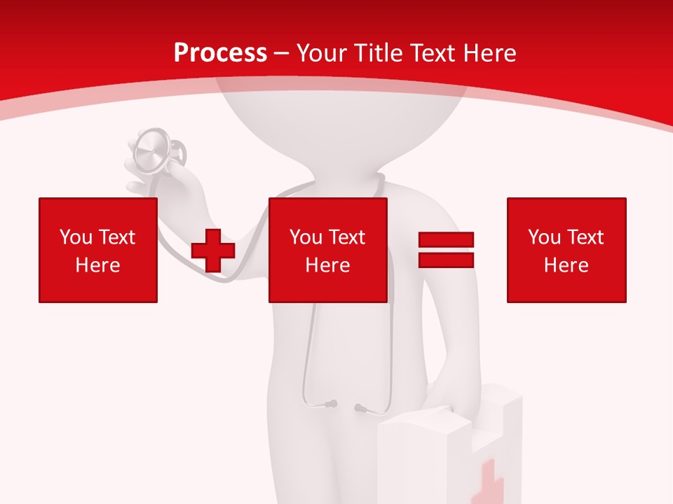 A Person With A Stethoscope In His Hand PowerPoint Template