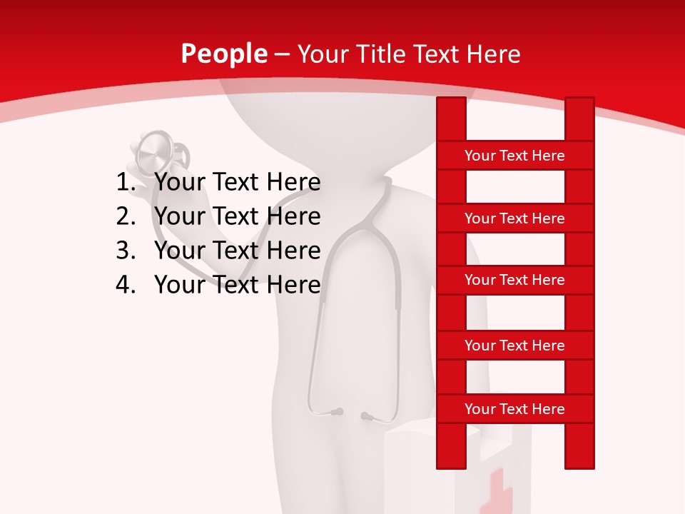 A Person With A Stethoscope In His Hand PowerPoint Template