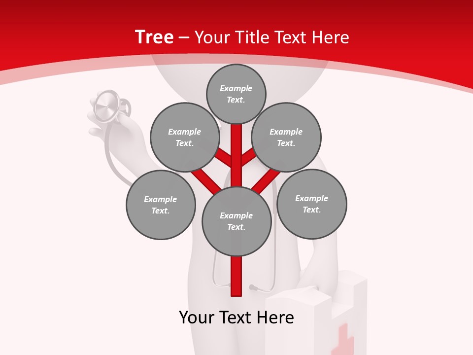 A Person With A Stethoscope In His Hand PowerPoint Template