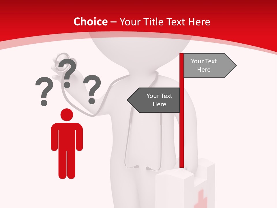 A Person With A Stethoscope In His Hand PowerPoint Template