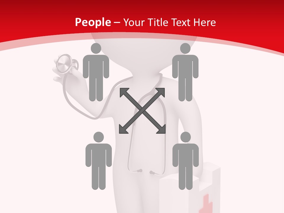 A Person With A Stethoscope In His Hand PowerPoint Template