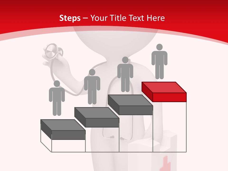 A Person With A Stethoscope In His Hand PowerPoint Template