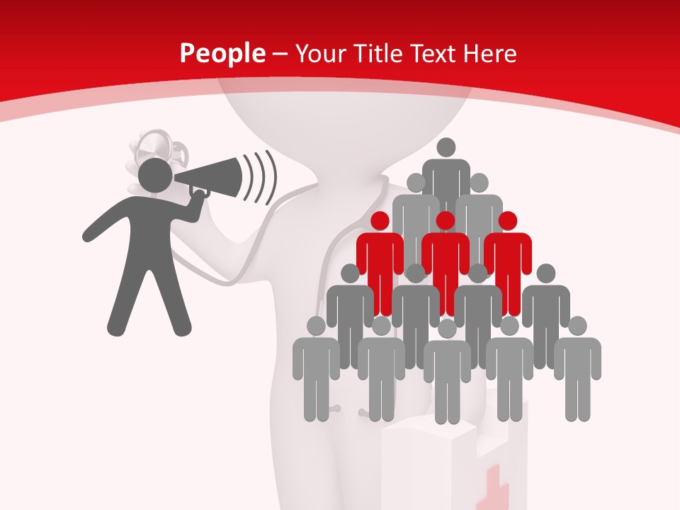 A Person With A Stethoscope In His Hand PowerPoint Template