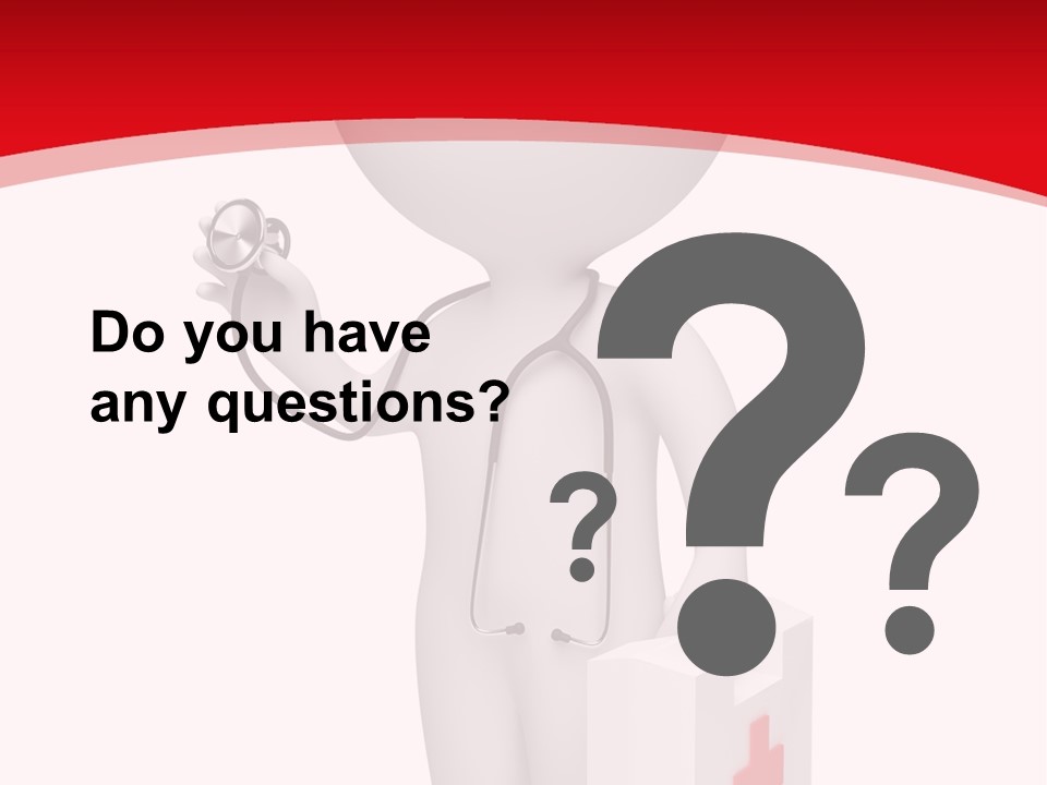 A Person With A Stethoscope In His Hand PowerPoint Template