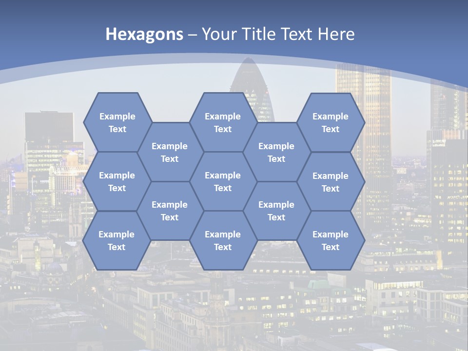 A Cityscape With Skyscrapers In The Background PowerPoint Template