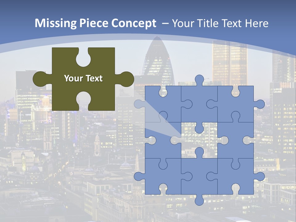 A Cityscape With Skyscrapers In The Background PowerPoint Template