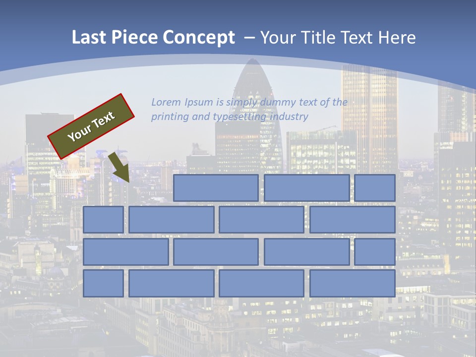 A Cityscape With Skyscrapers In The Background PowerPoint Template