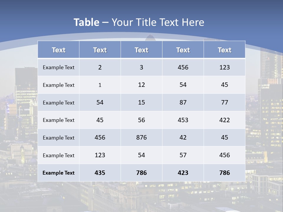 A Cityscape With Skyscrapers In The Background PowerPoint Template