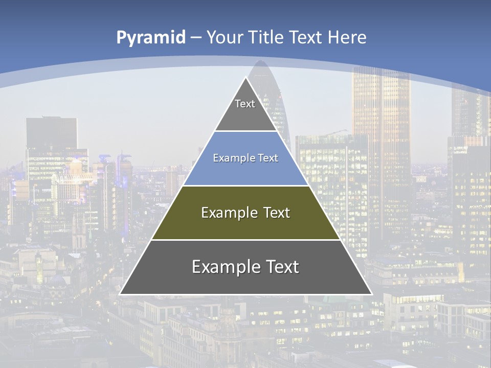 A Cityscape With Skyscrapers In The Background PowerPoint Template