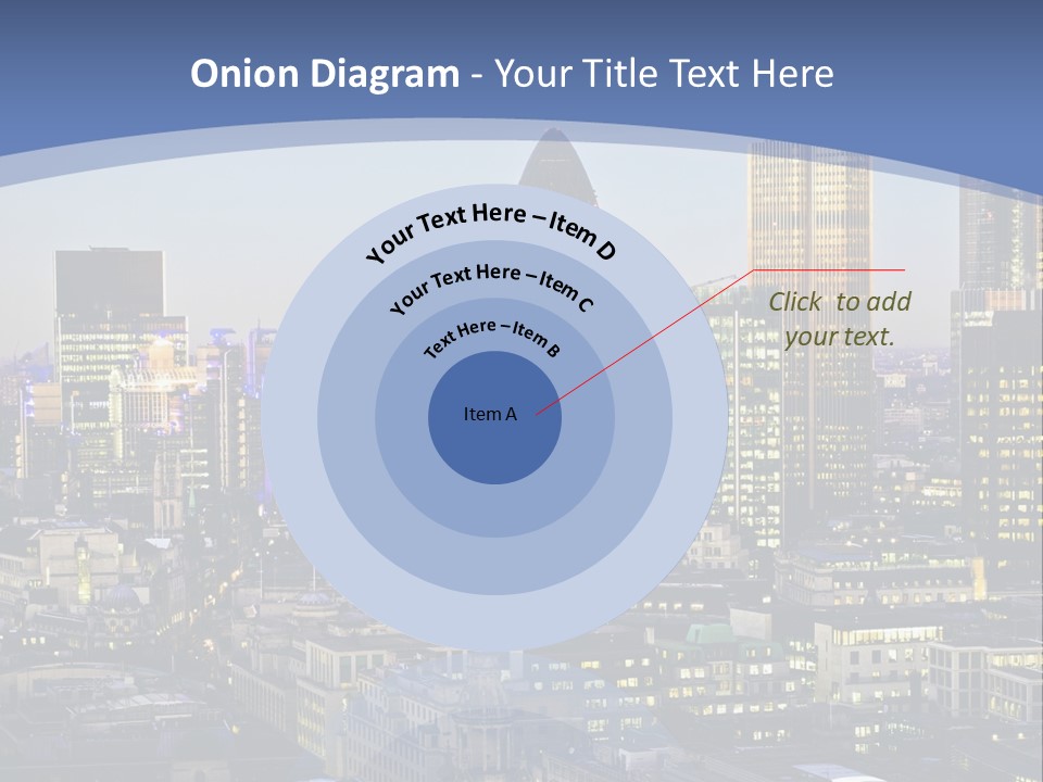 A Cityscape With Skyscrapers In The Background PowerPoint Template