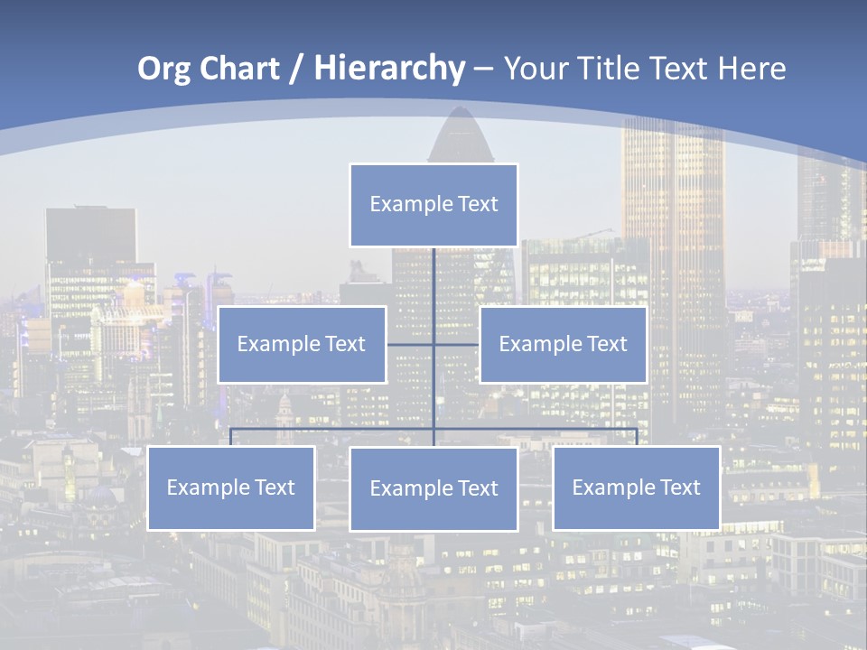 A Cityscape With Skyscrapers In The Background PowerPoint Template