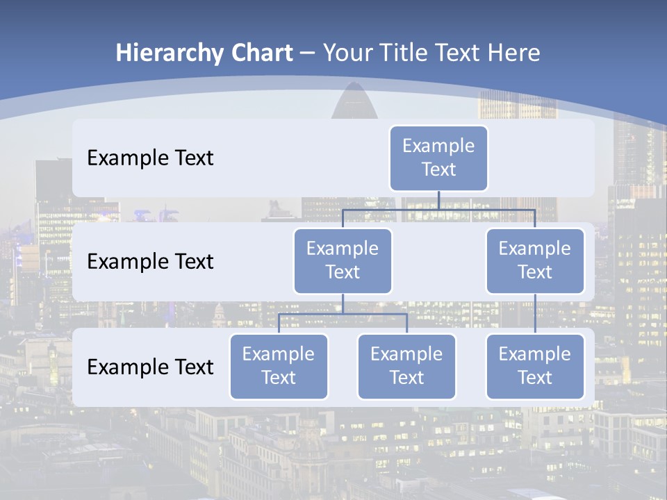 A Cityscape With Skyscrapers In The Background PowerPoint Template