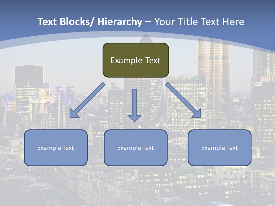 A Cityscape With Skyscrapers In The Background PowerPoint Template