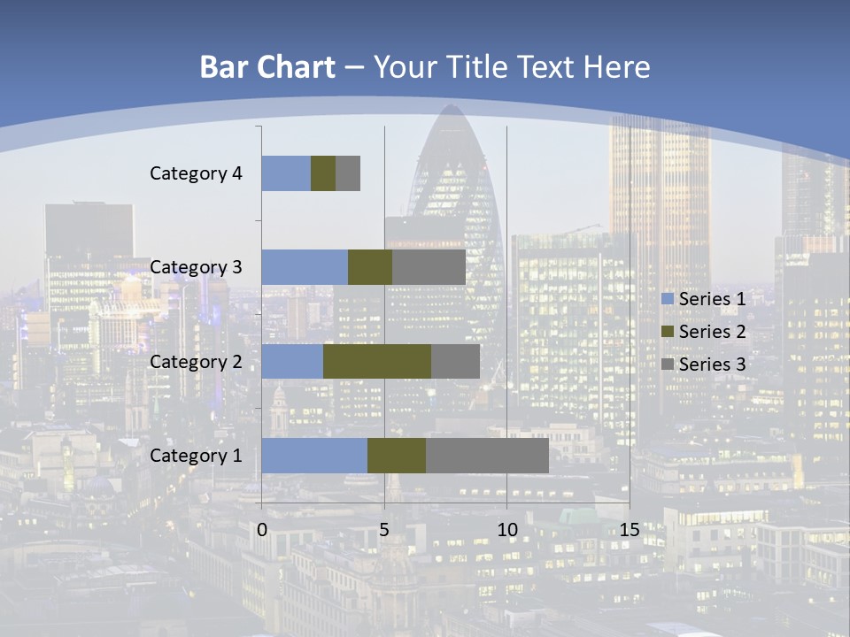 A Cityscape With Skyscrapers In The Background PowerPoint Template