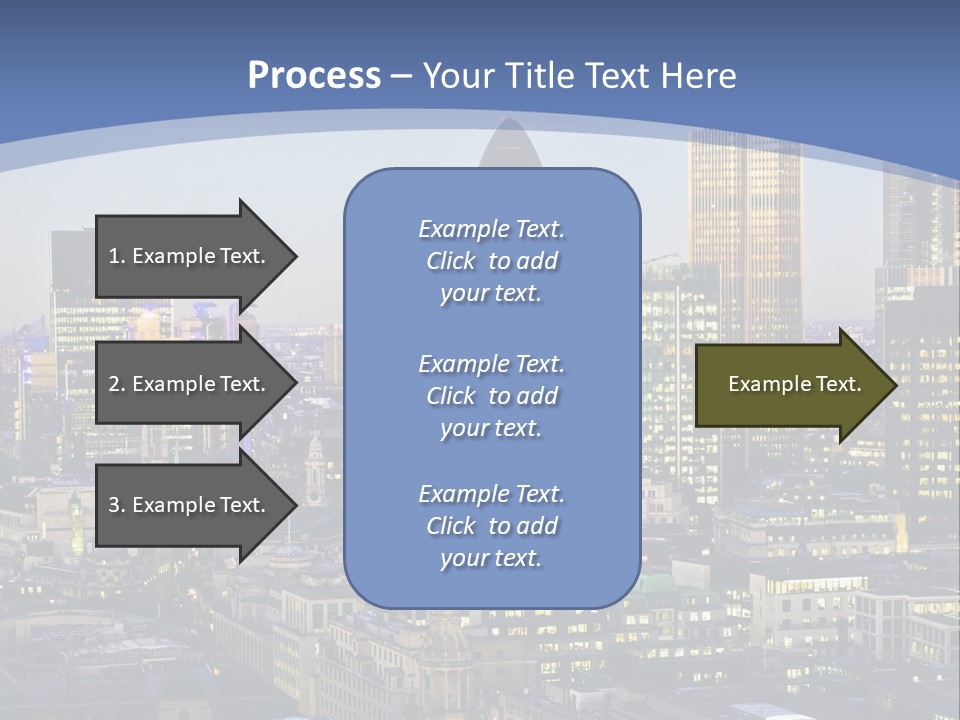 A Cityscape With Skyscrapers In The Background PowerPoint Template