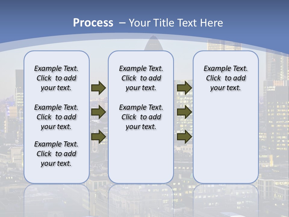 A Cityscape With Skyscrapers In The Background PowerPoint Template