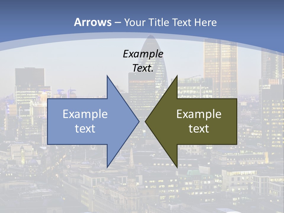 A Cityscape With Skyscrapers In The Background PowerPoint Template